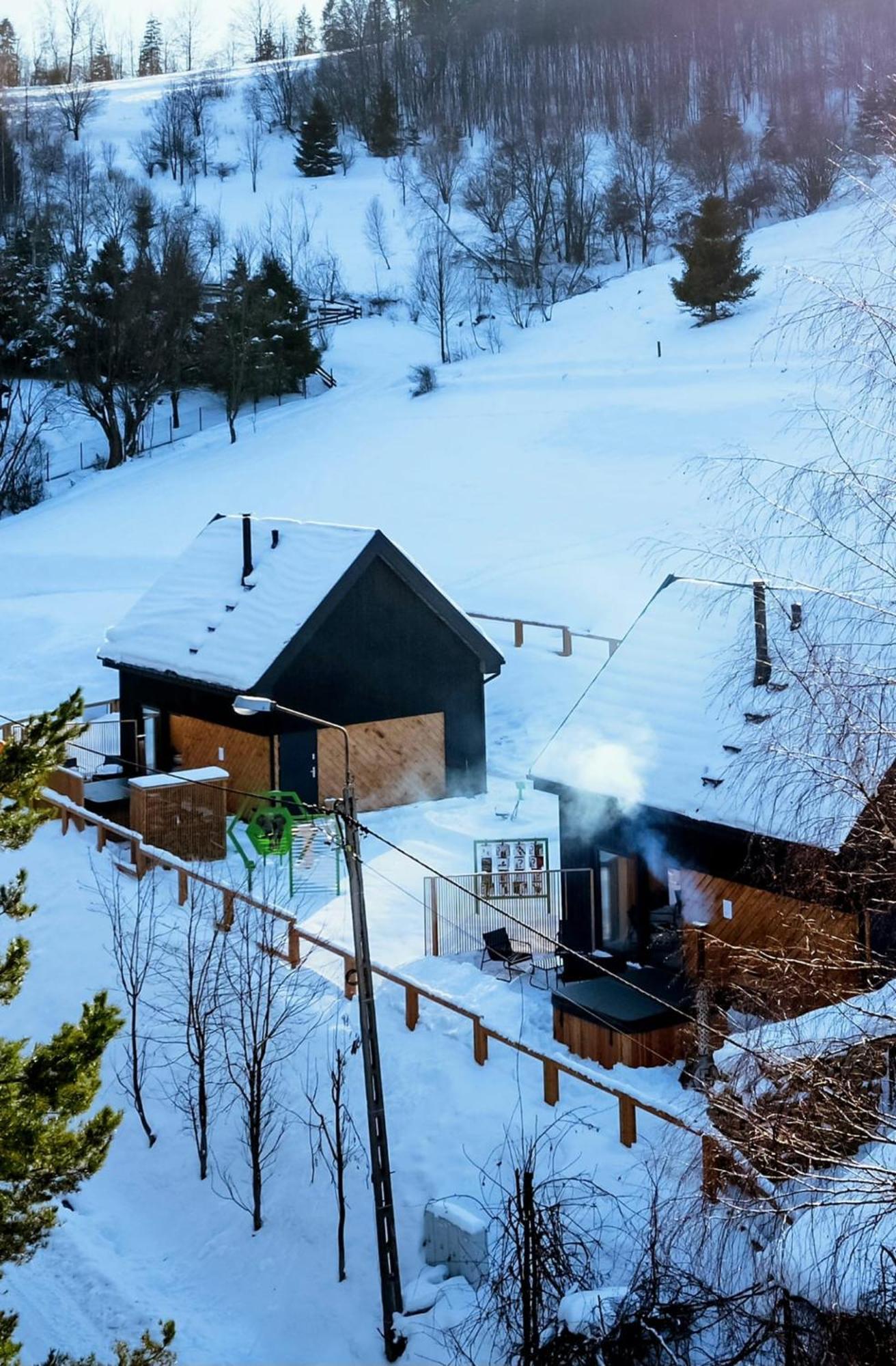 Projekt Swit - Domki Z Prywatna Jacuzzi I Sauna Живец Экстерьер фото